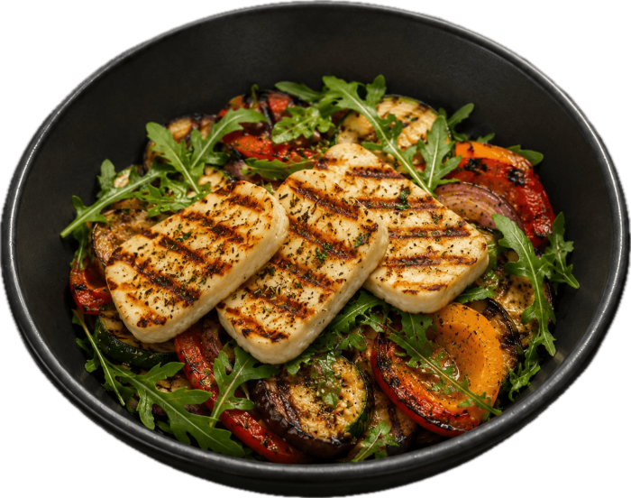 214. Grilovaný syr Halloumi